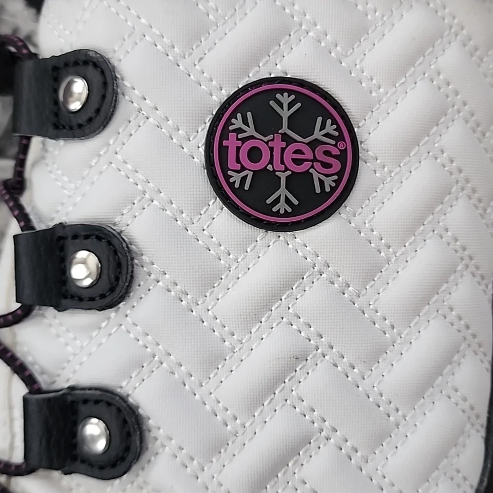 Totes Kylie 2  Black & White  Winter Snow Boots
